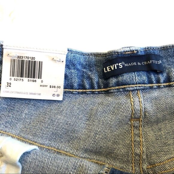 -Levi’s 501 High Rise Button Fly Jean Shorts NWT 32 - Picture 5 of 6